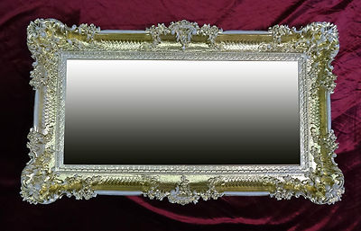 Poster Cadre baroque ovale Doré