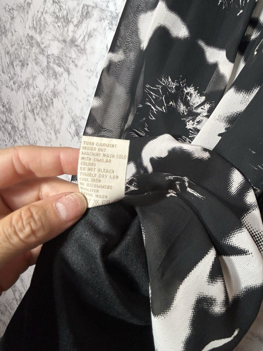 Robe Jonathan Martin - Blanche Avec Motifs Noirs - Taille 10 - Occasion Très Bon état