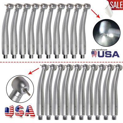 1-10pcs Dental (LED E-generator) High Speed Handpiece /4 Hole Coupler Fit NSK SA