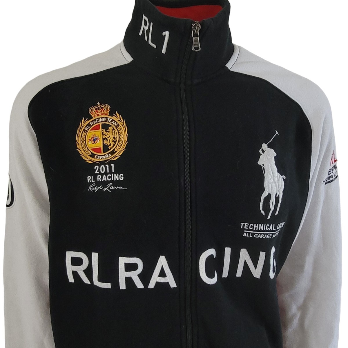 polo ralph lauren RL Racing Spain Tracksuit Top Jacket Sz Xl