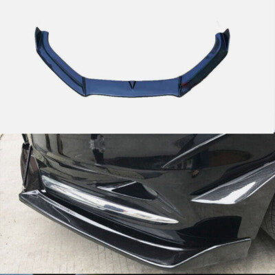 ABS Carbon Fiber Front Bumper Lip Spoiler Splitter For Honda Accord 2008 -2013