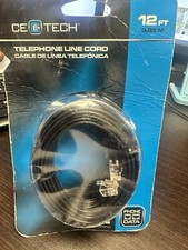 12 Ft Telephone Line Cord - Sealed New