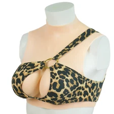 G Cup Food Grade Silicone Breast Forms Breastplate Crossdresser Fake Boobs
