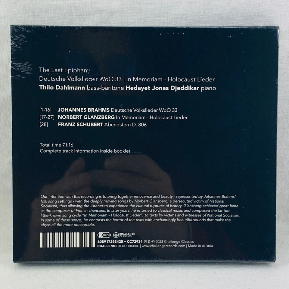 DAHLMANN / DJEDDIKAR - GLANZBERG In Memoriam / BRAHMS Volkslieder .. CD - Bild 2 von 2