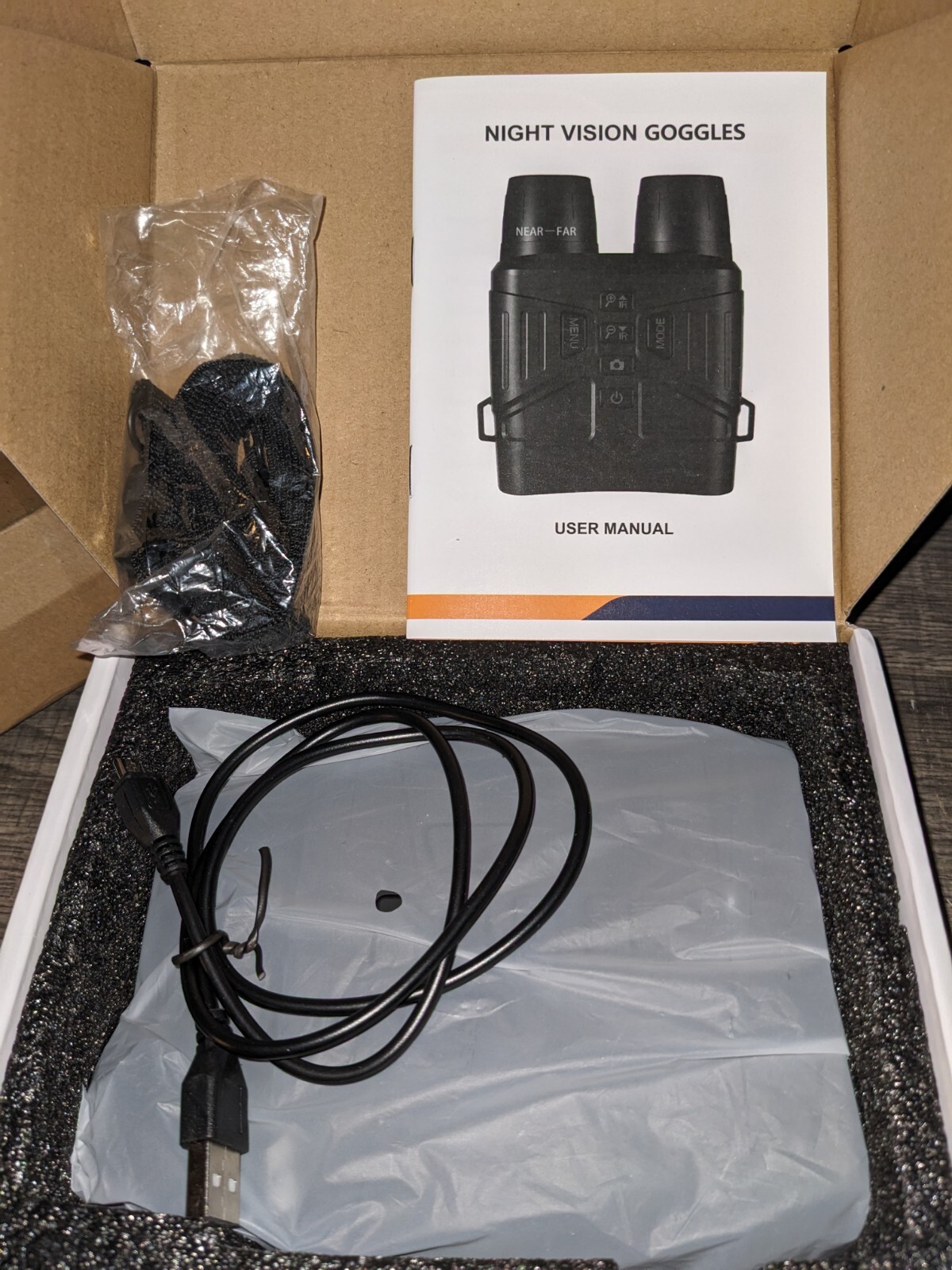 GTHUNDER Night Vision Binoculars 4K Rechargeable Infrared Digital