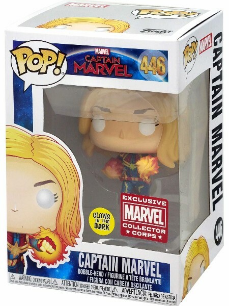 ファンコ POP MARVEL COLLECTOR CORPS Funko POP #446 Marvel Captain Marvel Glow Collectors Corp