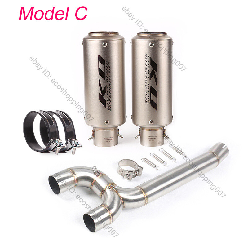 Yctze Auspuff-Mittelrohr Für Yamaha FZ6 / FZ6-N (2004-2009) – Edelstahl, Ca. 49,5cm, 51mm Anschluss