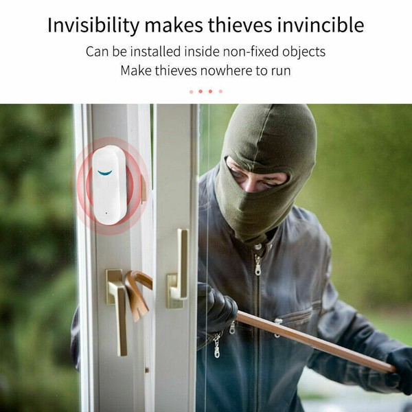 Alternate view of Smart Wi-fi Home Window Security Alarm Sensor System Alexa Google Tuya App