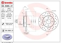2X Brembo 08.5085.31 Bremsscheibe