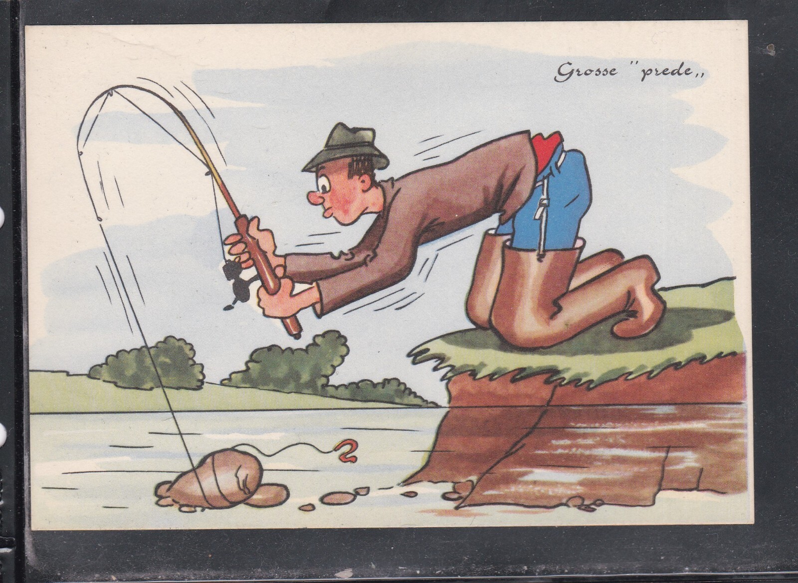 Cartolina Umoristica Pesca KD160