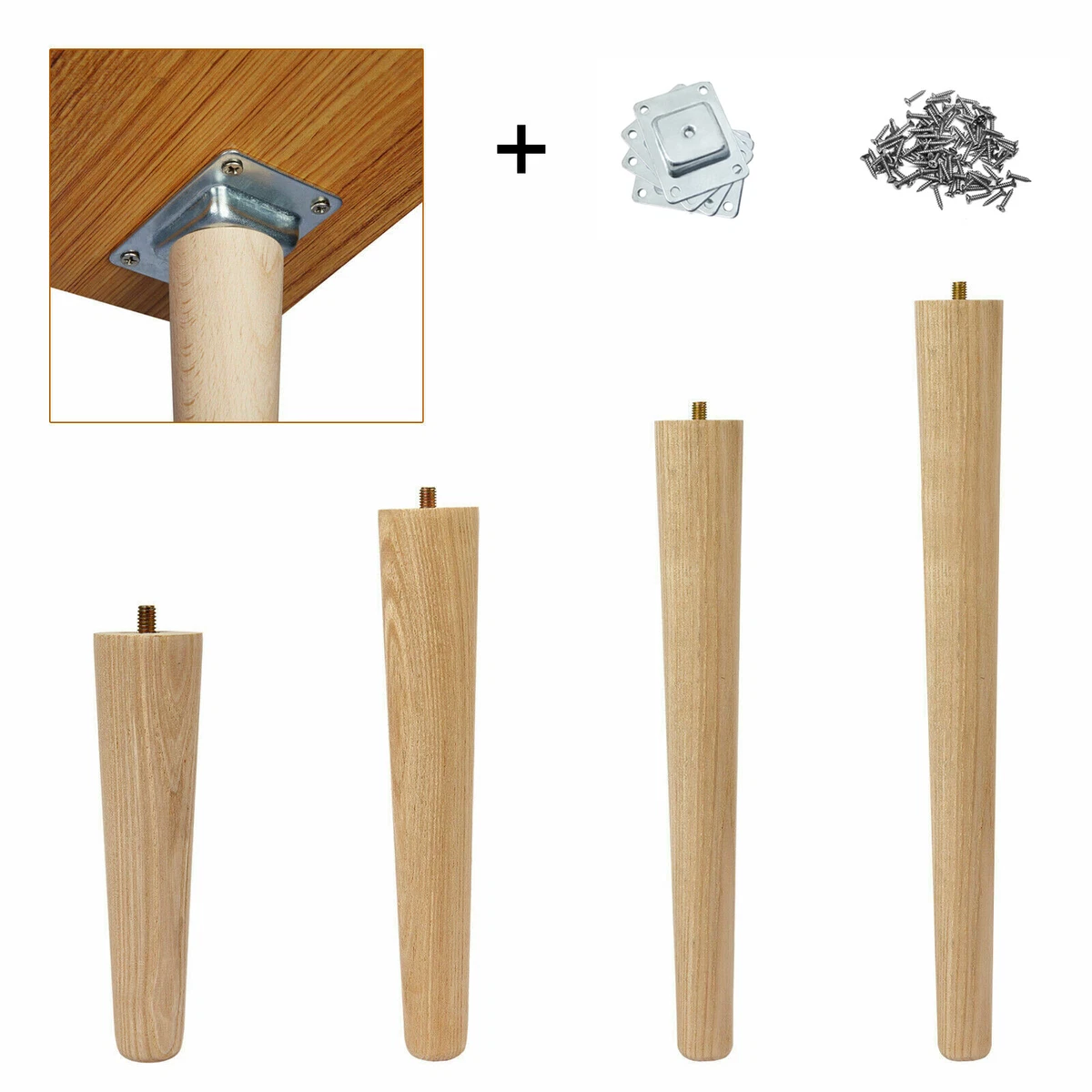 Wooden legs 2024 for side table