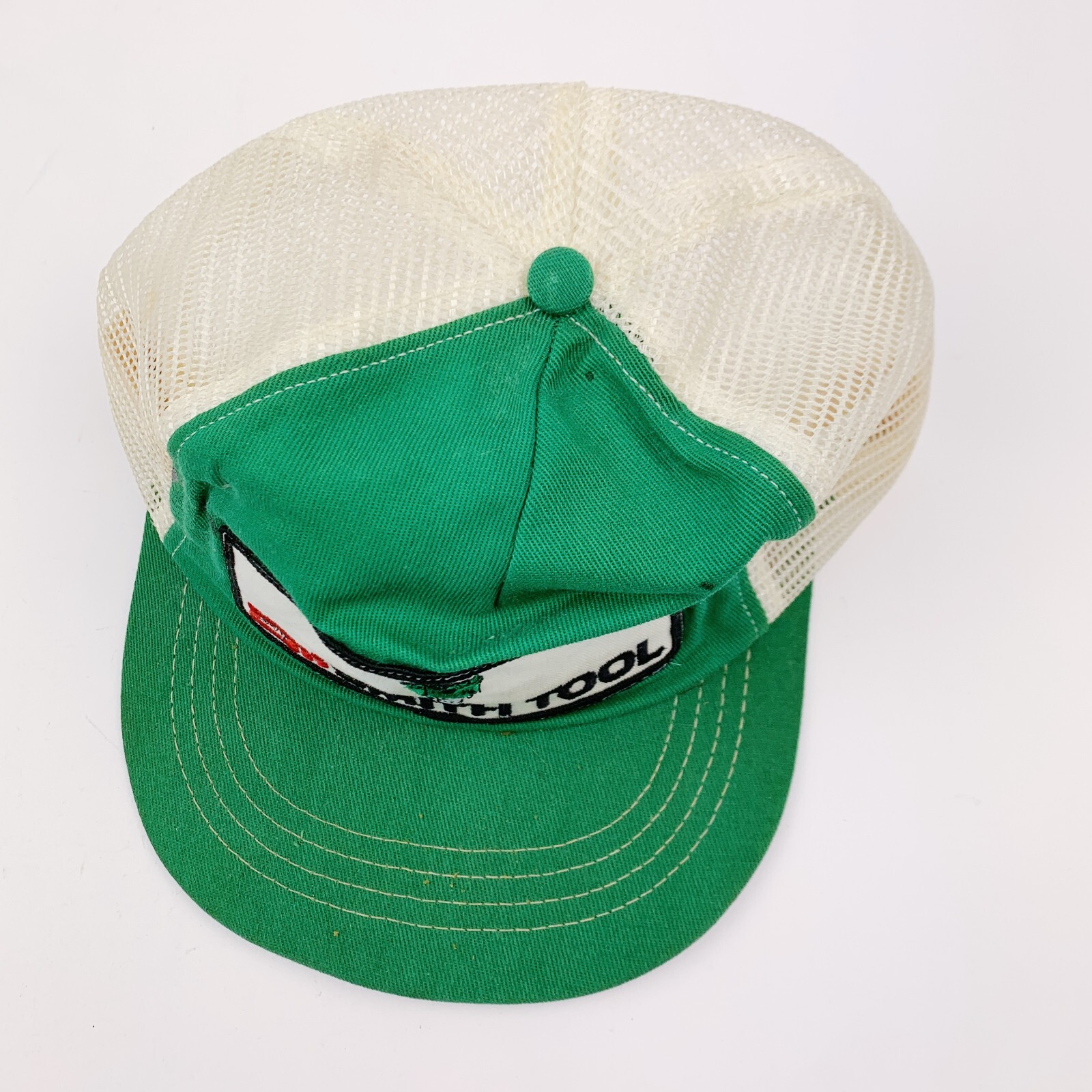 Vintage Smith Tool Green White Patch Snapback Tru… - image 2