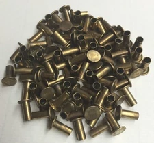 (200) 3/16 X 7/16" Semi Tubular Rivet BRASS Brake Lining Flat 3/8 Head 3/16X7/16