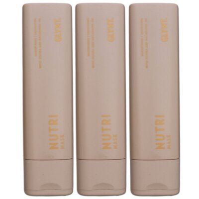 Glynt Nutri Mask 3 x 200 ml Haarmaske für trockenes Haar Haarkur Set
