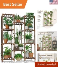 Bamworld Multi-Tier Plant Stand - Show Off Your Florals with Style and Stability