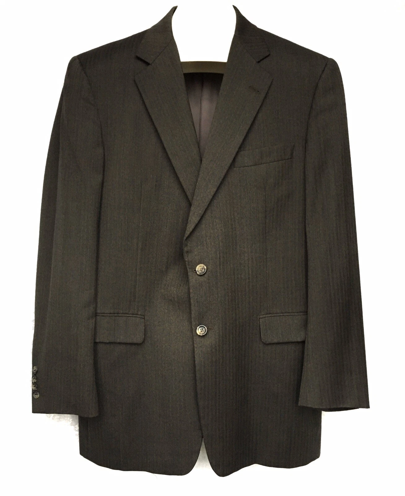 Burberry London cappotto sportivo giacca blazer lana taglia US 42 lungo 2 bottoni