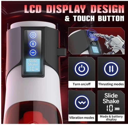 Masturbatoren für Männer Automatische Freisprecheinrichtung Schubschale Rotate Stroker Cup Gleitmittel - Bild 6 von 10