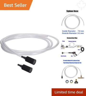 Durable 10 FT Pressure Washer Siphon Hose & Chemical Filters - Easy Install