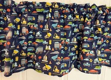 Custom Construction VALANCE CURTAIN Handmade Kitchen Kids Bedroom - Made in USA