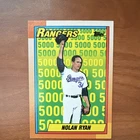 Topps 1990 Nolan Ryan #5 5000 Strikeouts Texas Rangers Baseball Card
