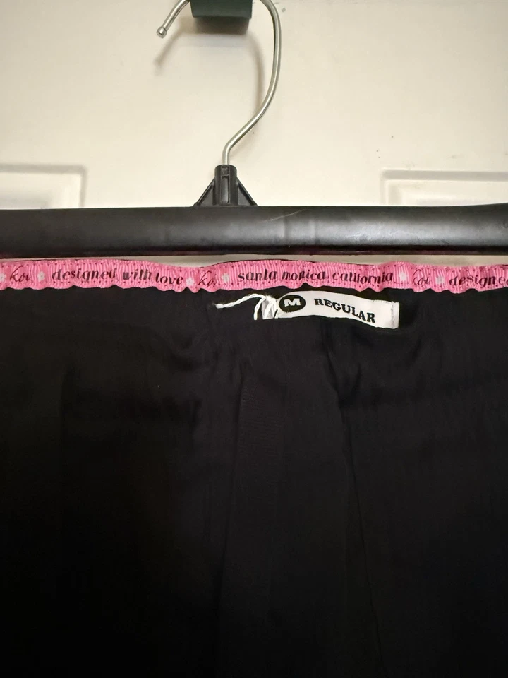 Koi Lite Scrub Pants Women’s Sz M Regular Slim Fit MECHANICAL STRETCH Black - Image 4 of 4