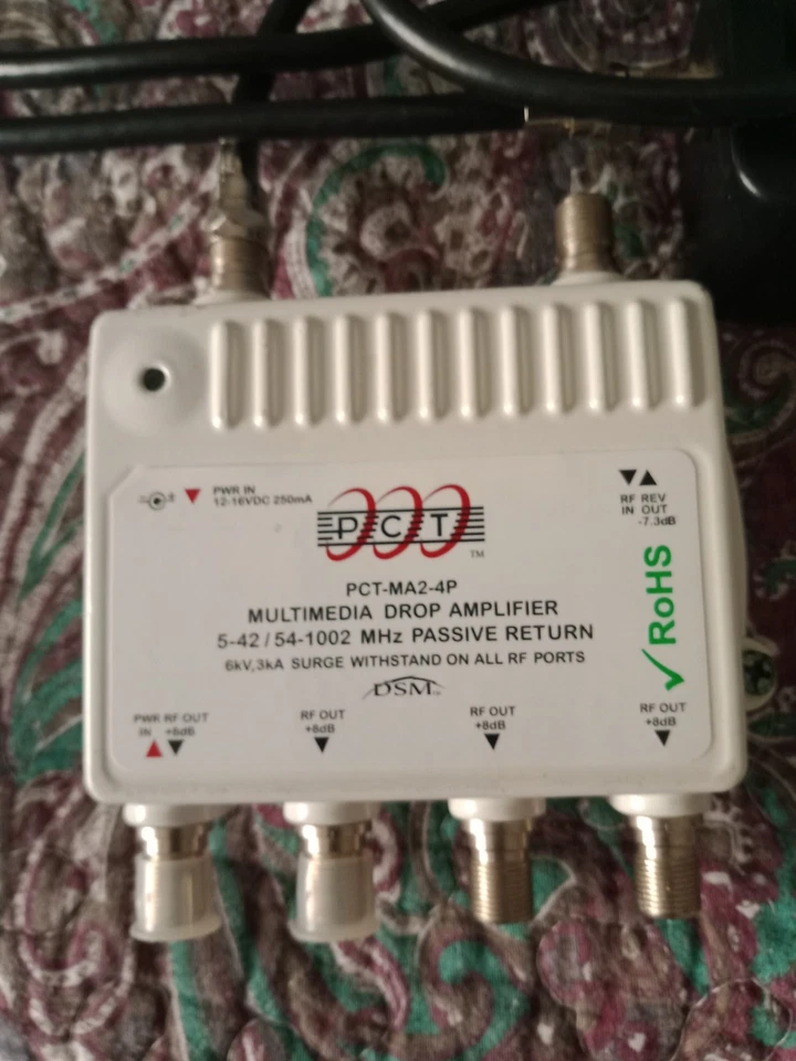 PCT Multimedia Drop Amplifier PCT-MA2-4P, 5-42/54-1002 MHz - Image 2 of 4