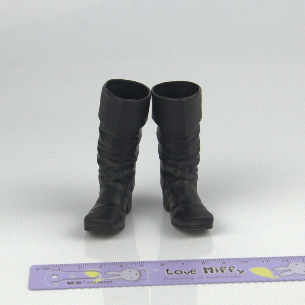 1/6 Scale Soldier Black Hollow Boots Model For 12'' Action Figure Body ...