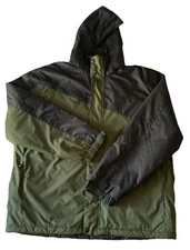 Polar Edge Winter Jacket Coat w/ Detachable Hoodie Men's XXL Black Green Casual