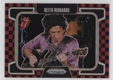 2025 Panini Prizm The Rolling Stones Black & Red Checker /179 Keith Richards ux8
