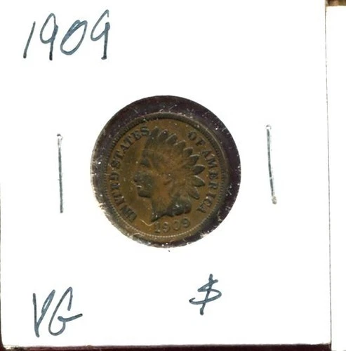 INDIAN HEAD CENT 1909 in VG condition