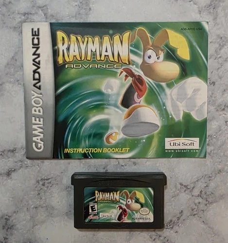 Rayman Advance w/ Manual (Nintendo Game Boy Advance, GBA) Cartridge Tested