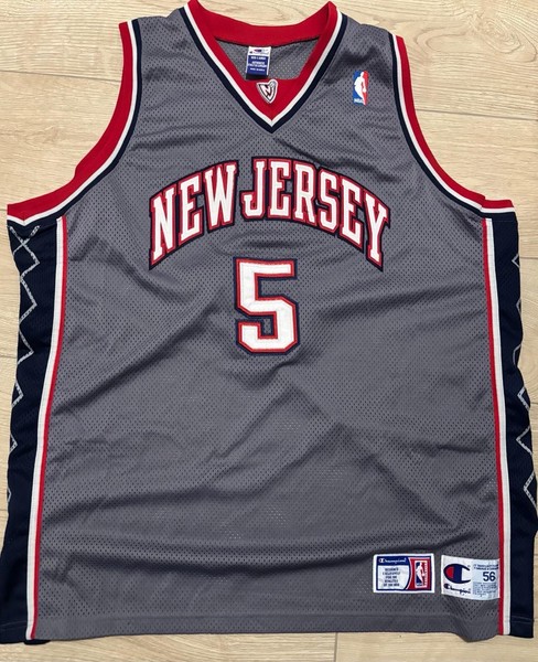 Champion NBA New Jersey Nets Jason Kidd #5 Jersey Size 56 Pro Cut