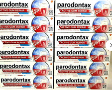LOT OF 12: PARODONTAX ACTIVE GUM REPAIR TOOTHPASTE FRESH MINT 3.4oz -PLEASE READ
