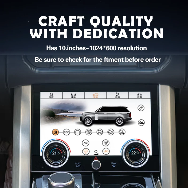 Panel de control de aire acondicionado de coche pantalla táctil para Range Rover Vogue 2013-2017 Foto 4 de 4