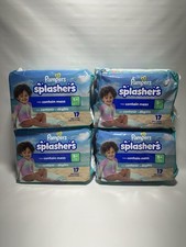 Pampers Splashers Swim Diapers Size 5 31 lbs 17ct Pack Of 4