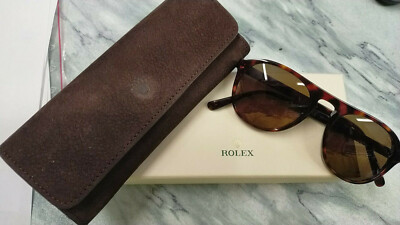 OCCHIALI ROLEX SWISS DESIGN HANDMADE IN ITALY CON CUSTODIA SCAMOSCIATA E  PANNO | eBay