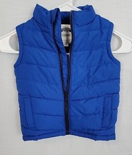 Gymboree Puffer Vest Navy Blue 12-24 mos. Full Zip