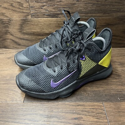 Nike LeBron Witness 4 Black Opti Yellow Mens basketball shoes size