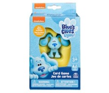 NICKELODEON BLUE'S CLUES CARD GAME WITH FIGURE, FOR FAMILIES AND KIDS AGES 3