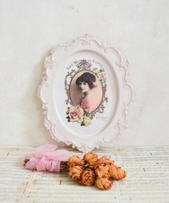Vassoio decorativo vintage Les Modes de Paris, dipinto a mano, decoupage shabby chic