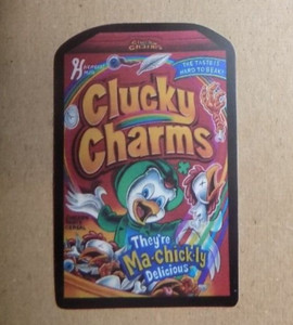 CLUCKY CHARMS WACKY MINI-STICKER...APPROX - 2 1/2" X 1 1/2"