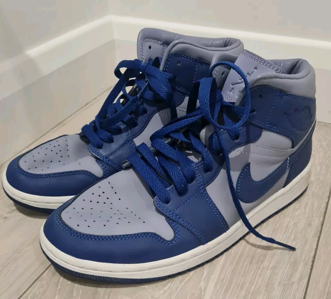 Nike Air Jordan Size UK Mid SE Iron Purple Deep Royal UK