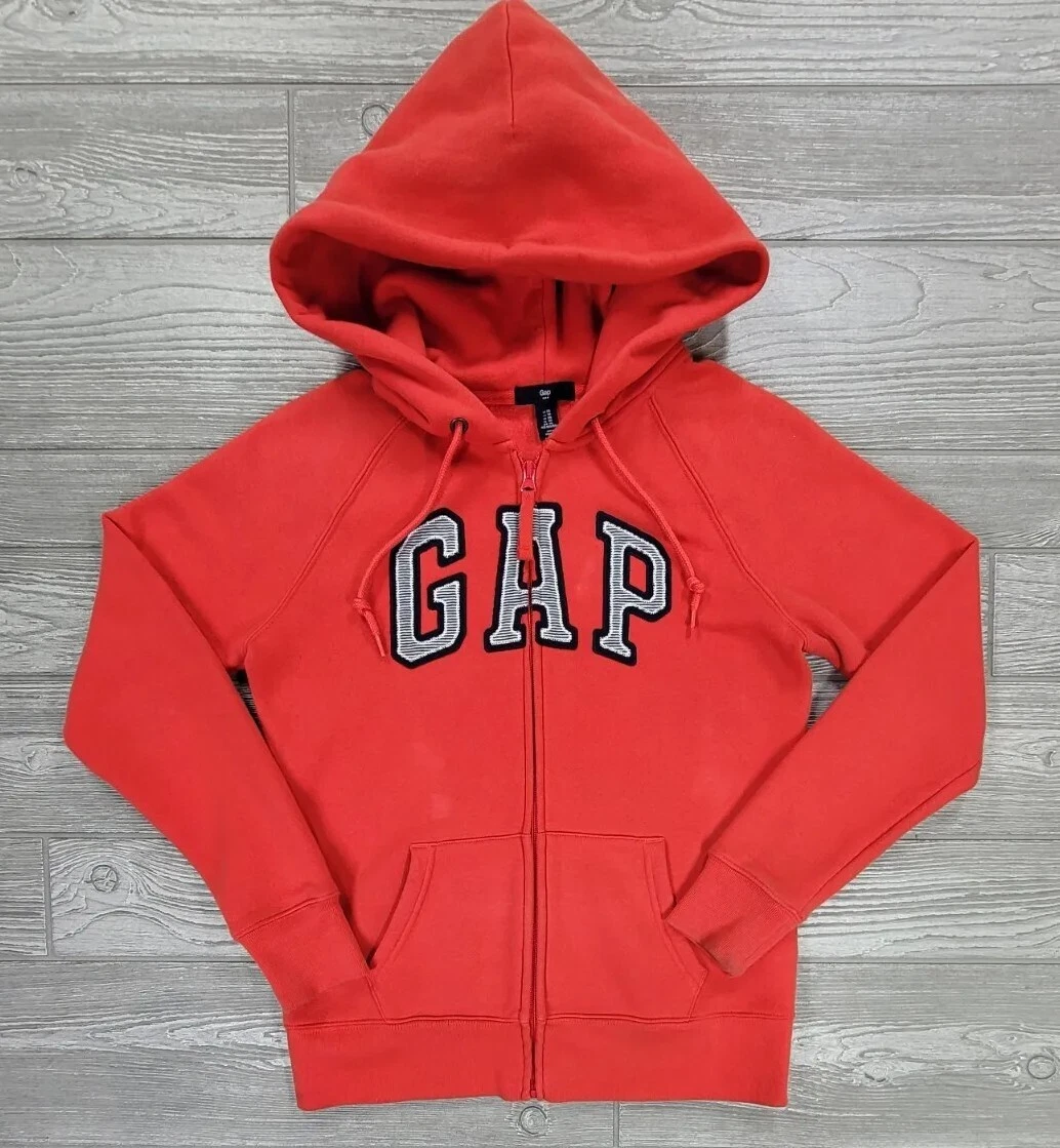 Gap Mens Sweatshirt Size XS Full Zip Hoodie Big Logo Long Sleeve Fleece |  eBay