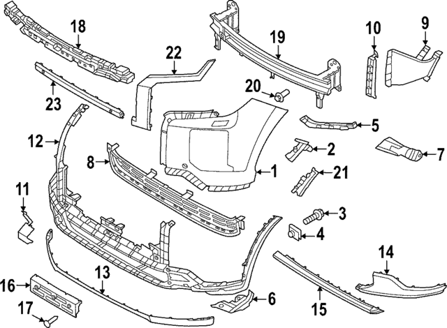 Genuine Front Bumper Skid Plate 86577S8SA0PNF for Hyundai Palisade
