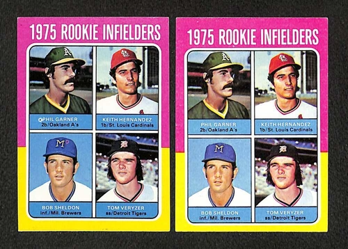 (2) 1975 Topps Keith Hernandez Rookie Lot #623 EX St. Louis Cardinals L075