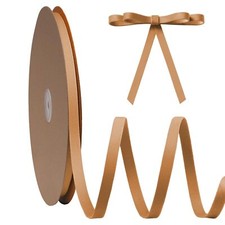 Gold Velvet Ribbon Double Faced 3/8 Inch x 30 Yard Gold Vintage Velvet Christ...