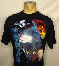 VTG 90s 1997 Babylon 5 Z’Ha'Dum sci-fi tv show black t-shirt size XL