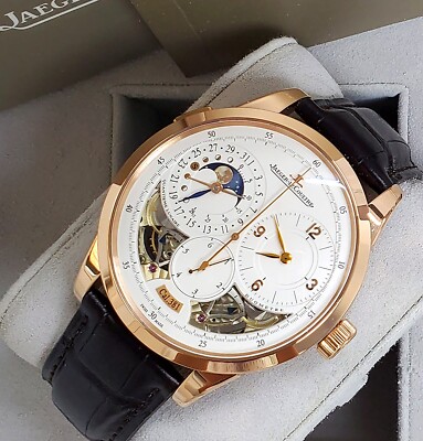 Jaeger LeCoultre Duometre Quantieme Lunaire 42mm Rose Gold Q6042522 Box  Papers