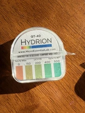 QT-40 Hydrion QUAT Quaternary SANITIZER Solution Test Tape Paper 0-500ppm 