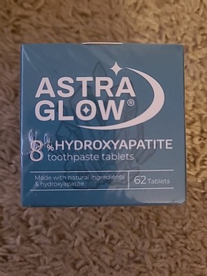 Astra Glow 8% hydroxyapatite toothpaste tablets, 62 Tablets